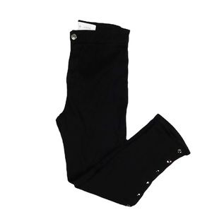 IRO. BIBA SIDE SNAP SKINNY JEANS BLACK SIZE 27